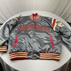 Silver and Red Varsity Jacket
